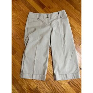 The Limited Collection Cassidy Fit Capri Pants Light Khaki Tan Cropped Size 8